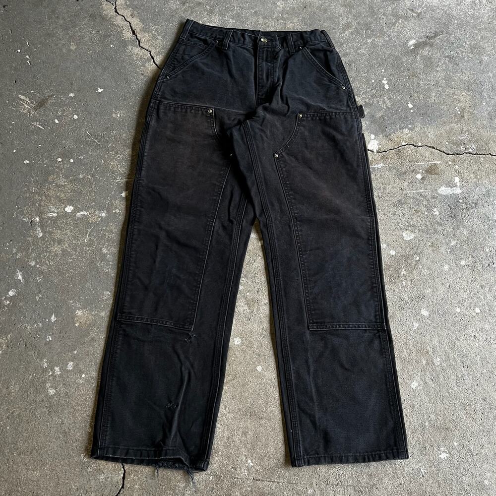 Carhartt black double knee work wear carpenter pants - Picture 1 of 6